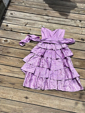Niki 9/10 Purple Floral Formal Dress Like New